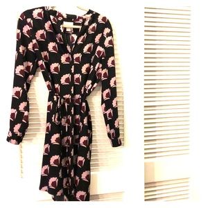 Loft tie waist dress